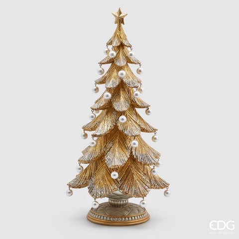 EDG ENZO DE GASPERI PINO POLY C/PERLE H46 D22 C3 ORO E ARGENTO