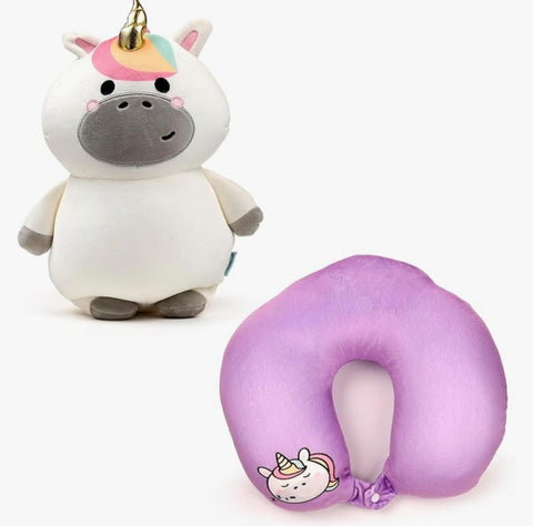 PUCKATOR CUSCINO DA VIAGGIO CON PELUCHE 2 IN 1 ASTRA L'UNICORNO