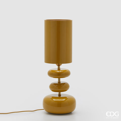 EDG ENZO DE GASPERI LAMPADA DA TAVOLO STRATI H.58 D.22 IP20 C5 GIALLO SCURO