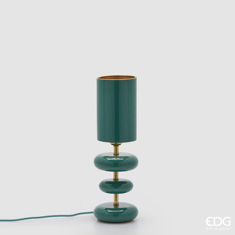 EDG ENZO DE GASPERI LAMPADA DA TAVOLO STRATI H.47 D.15 IP20 C5 VERDE ACQUA