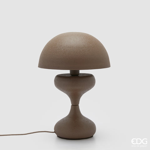 EDG ENZO DE GASPERI LAMPADA DA TAVOLO CUPOLA H.48 D.30 IP20 C5 MARRONE SCURO