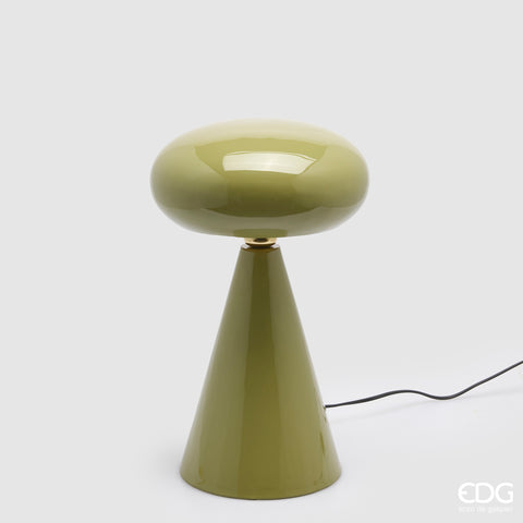 EDG ENZO DE GASPERI LAMPADA DA TAVOLO GLOSSY FUNGO H.40 D.26 IP20 C6 OLIVE