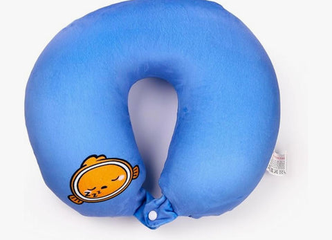 PUCKATOR CUSCINO DA VIAGGIO CON PELUCHE 2 IN 1 FINLEY IL PESCE PAGLIACCIO