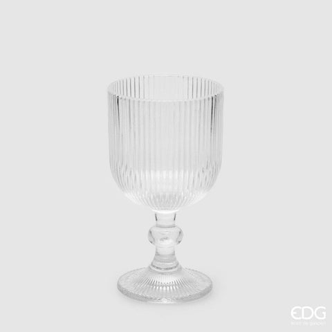 Edg Enzo De Gasperi Bicchiere Righe Calice h 16 d9 6 pz