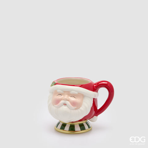 EDG ENZO DE GASPERI TAZZA BABBO H.12 L.12 L.12 C6 ROSSO E BIANCA