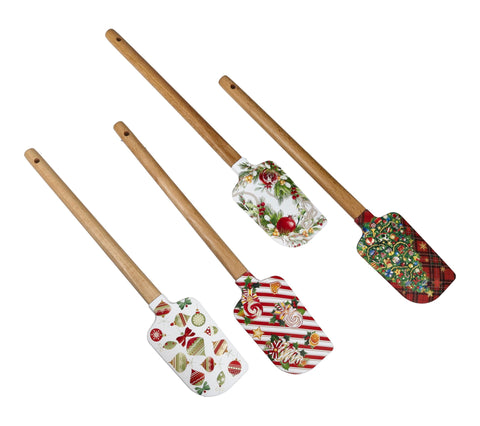 BRANDANI LECCAPENTOLA MERRY CHRISTMAS DECORI E COLORI ASSORTITI SILICONE/LEGNO