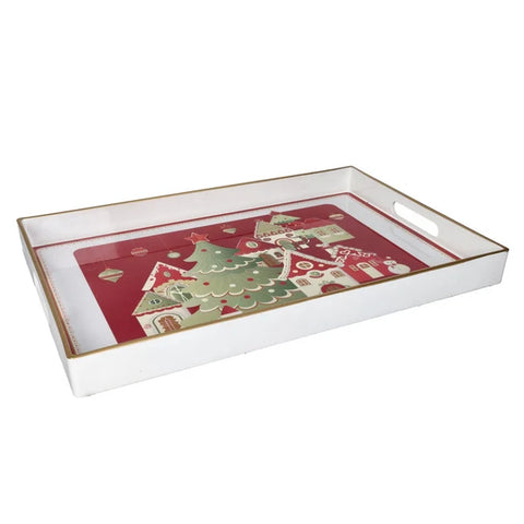 BRANDANI VASSOIO VILLAGGIO IN FESTA BIG EPR 40 x 26 x 3,5H cm