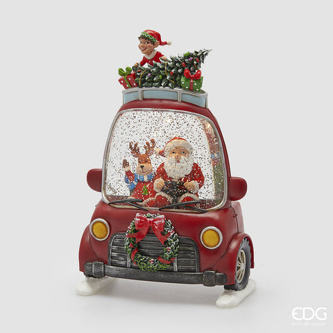 EDG ENZO DE GASPERI DECORO BABBO CON AUTO H.26.5 L.17.2 L.9 MUSICA+MOV.+LED C5