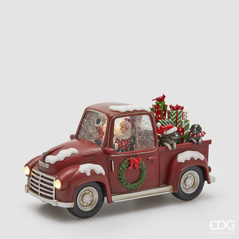 EDG ENZO DE GASPERI DECORO PICK-UP CON BABBO E BISCOTTO H.16 L.28 L.12 MUSICA+MOV.+LED C5