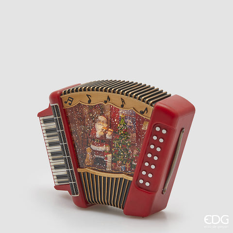 EDG ENZO DE GASPERI DECORO FISARMONICA H.19 L.26 L.7,7 MUSICA +MOV.+LED C5