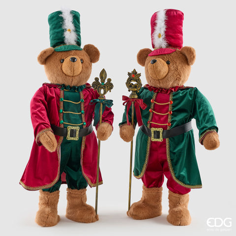 EDG ENZO DE GASPERI DECORO ORSO SOLDATINO 2 ASS. H.100 C6 VERDE E ROSSO
