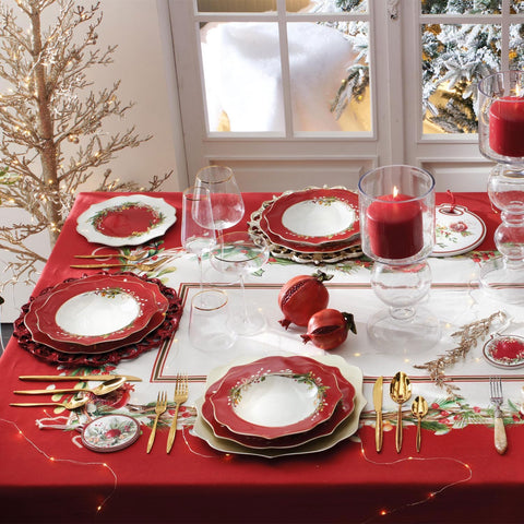 BRANDANI TAVOLA 18 PZ CAROL NEW BONE CHINA