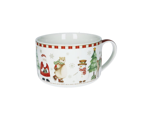 BRANDANI TAZZA COLAZIONE RACCONTI NEW BONE CHINA