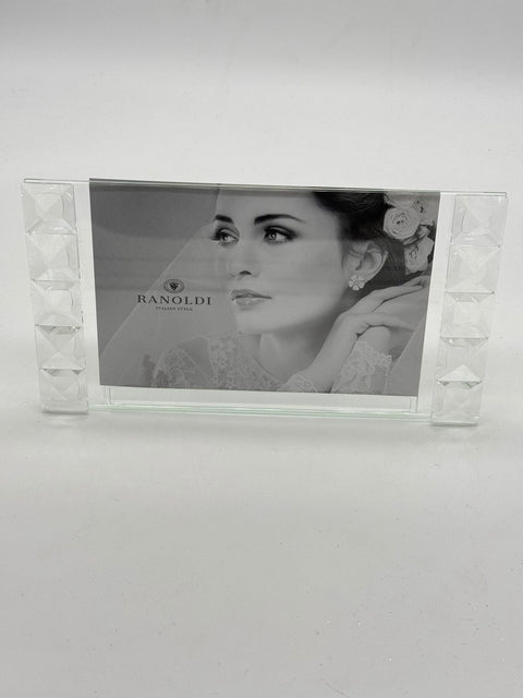 RANOLDI CRISTALLO CORNICE IN CRISTALLO TRASPARENTE 21X5X11