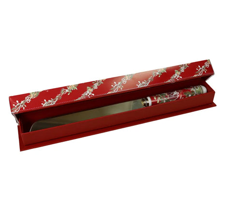 BRANDANI COLTELLO TORTA CAROL GOLD INOX C/MANICO  CERAMICA