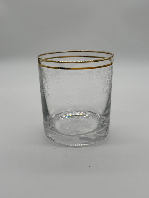 LIVELLARA BICCHIERI TUMBLER LUIGI XI 360 CC  SET 6 PZ IMPERO ORO
