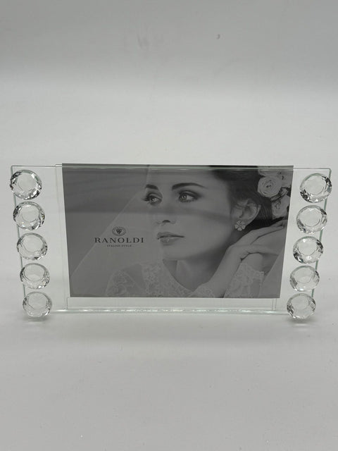 RANOLDI CRISTALLO CORNICE IN CRISTALLO TRASPARENTE 21X5X11