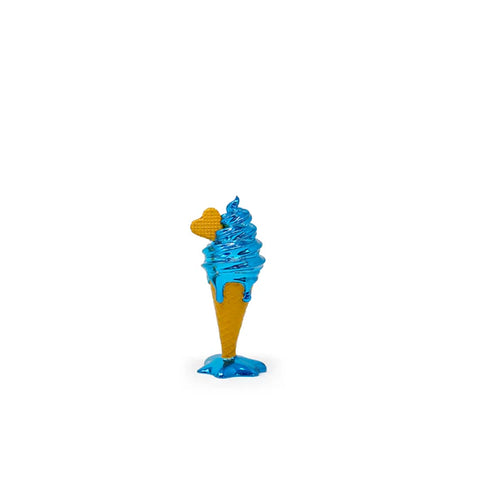 Sequenze scultura Happy taste azzurro 14 cm