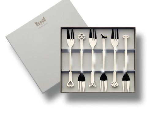 Mepra Set 6 pezzi forchettina dolce e frutta evento cm17