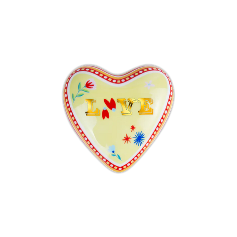 Baci Milano Cuore Piccolo in Porcellana - Mamma Mia 9.5X9.5X4