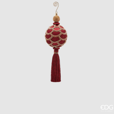 Edg Enzo De Gasperi PALLA SILK GEM-DRAPP.H28 D10 bordeaux