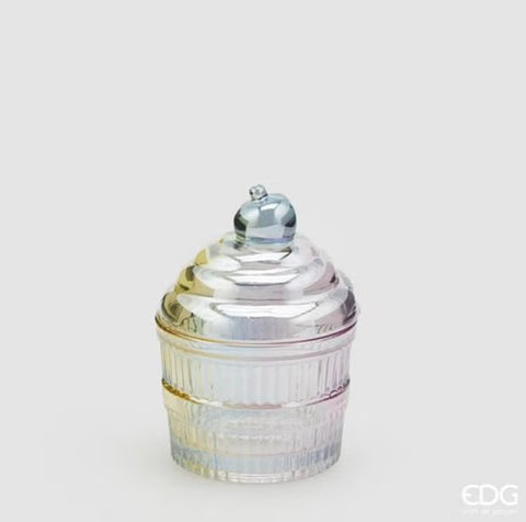 EDG Enzo De Gasperi contenitore iridescente cupcake h13