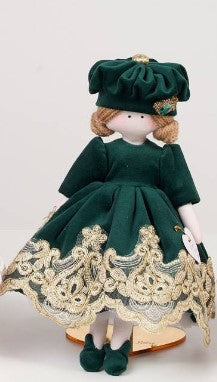 Sara's Idea Dolls femminuccia vestito con pizzo h 26 con supporto e scatola armadietto