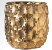 L'arte di nacchi vaso in ferro oro 36x37