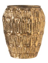 L'arte di nacchi vaso in ferro oro 33X42