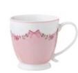 L'arte di Nacchi set 4 mug con fiocco rosa