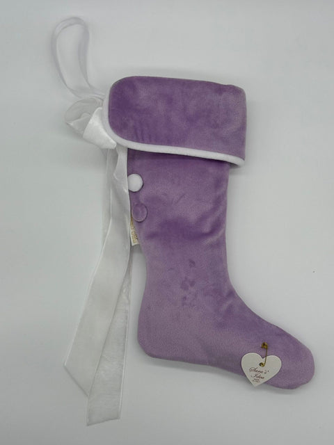 Sara's Idea calza befana mini velluto glicine con fascia 14X22