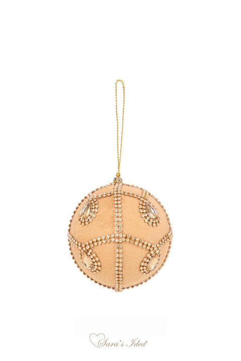 SARA'S IDEA PALLINA IN VELLUTO ORO CON PIETRE DM 10