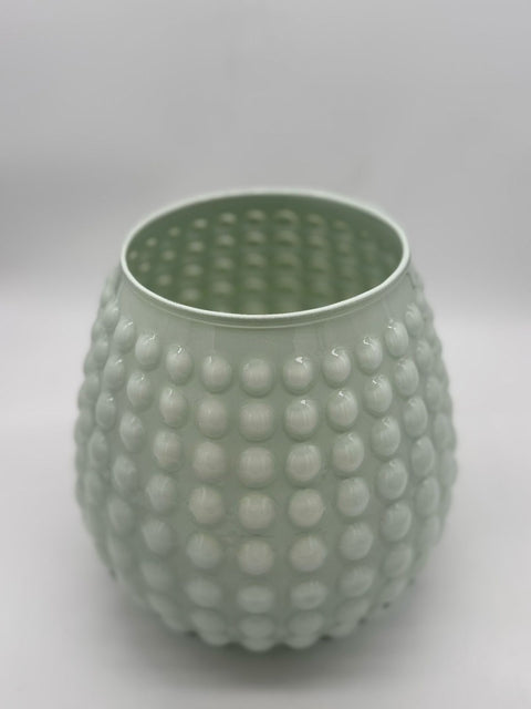NON SOLO PELTRO VASO IN VETRO COLORATO CON 3 TULIPANI BIANCHI H 20 CM VERDE ACQUAMARINA