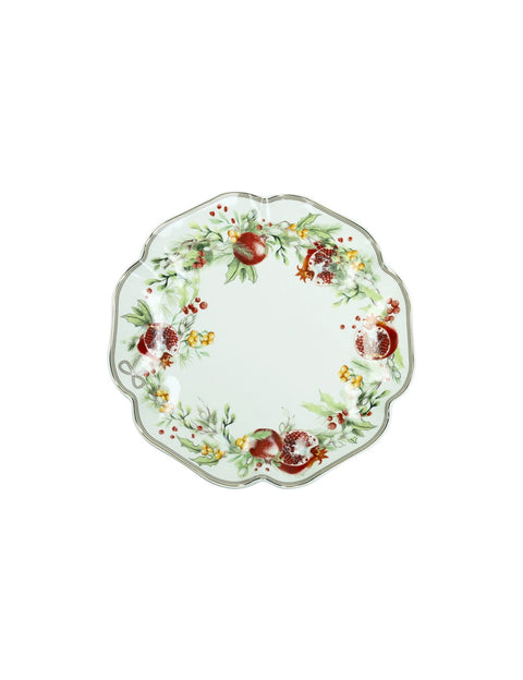 BRANDANI PIATTO SMERLATO CAROL PORCELLANA