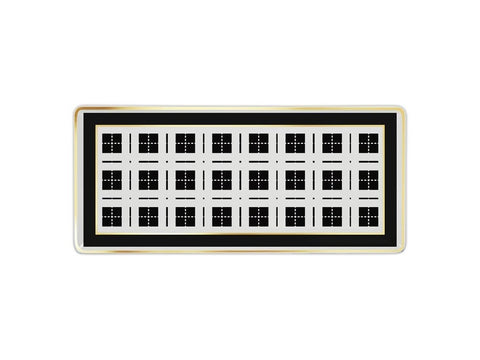 Baci Milano - Optical - Vassoio gourmet rettangolare in porcellana, 29 x 10 cm