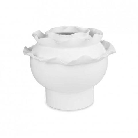 Baci Milano Vaso in porcellana dal design moderno "Ricciolo" Forme 27X20