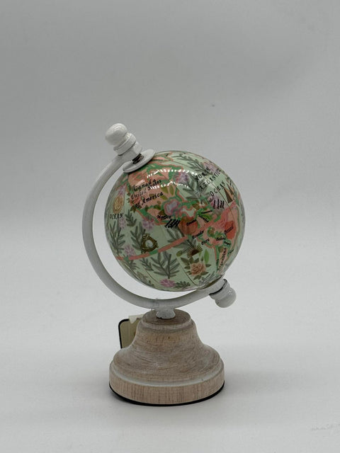 ENCANTADA GLOBO MAPPAMONDO PICCOLO NAIF H 9 CM BASE LEGNO