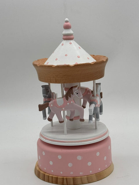 ENCANTADA CARILLON GIOSTRA WOOD ROSA H 20 CM LEGNO ROSA