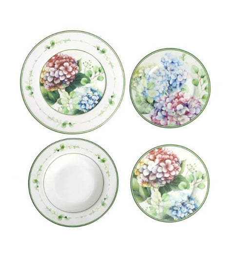 BRANDANI TAVOLA 18 PZ FLORA PORCELLANA