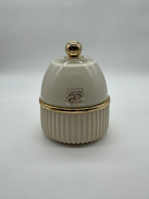 CHIARAELA CANDELA GRANDE H. 15 CM AVORIO