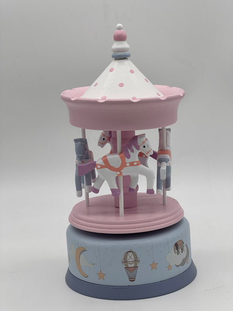 ENCANTADA CARILLON GIOSTRA PINK NIGHT H 20 CM LEGNO ROSA