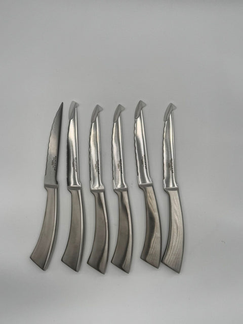 BUGATTI SET POSATE 6 COLTELLI BISTECCA ERGO