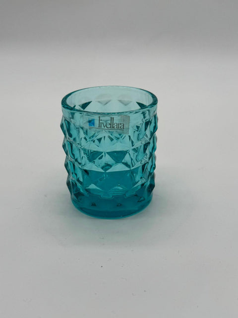LIVELLARA BICCHIERI SHOTTINI SERAPHINE TURQUOSE  SET 6 PZ