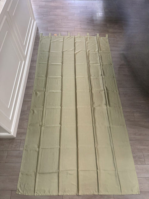 Blanc Mariclo tenda con passanti satin verde salvia 150x290+10