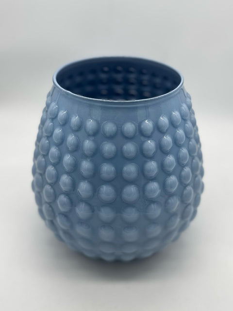 NON SOLO PELTRO VASO IN VETRO COLORATO CON 3 TULIPANI BIANCHI H 20 CM CARTA DA ZUCCHERO