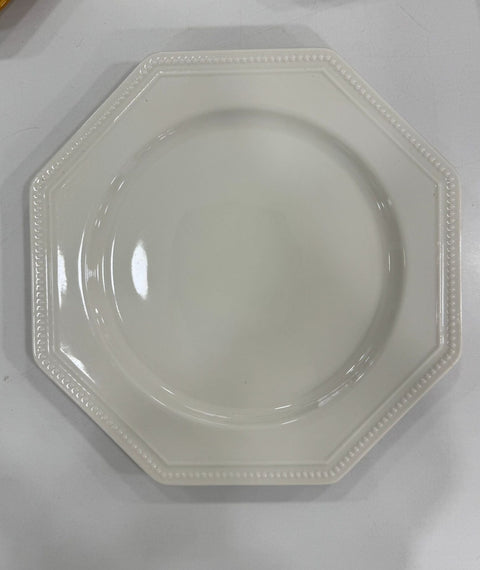 HANNA SET SERVIZIO DI PIATTI FORMA OTTAGONALE 18 PZ JUSTINE PANNA