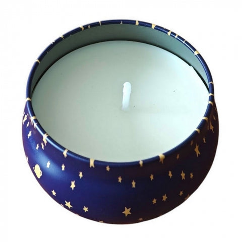 ENESCO CANDELA PROFUMATA CON SCATOLA DI LATTA CIELO STELLATO PICCOLO PRINCIPE