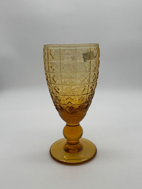 ONLYLUX BICCHIERI CASINO' CALICE AMBRA 6 PZ H17