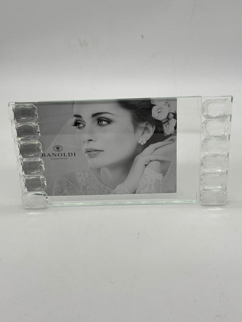 RANOLDI CRISTALLO CORNICE IN CRISTALLO TRASPARENTE 21X5X11