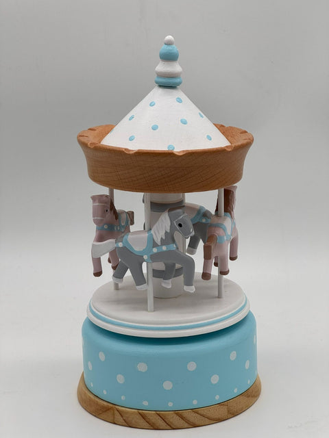 ENCANTADA CARILLON GIOSTRA WOOD CIELO H 20 CM LEGNO AZZURRO